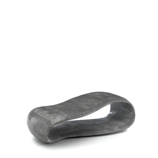 online Tavolino da Soggiorno 123x60x34 cm in Pietra Fossile Scarf Grigio