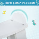 Cavallo a Dondolo per Bambini 68x26,5x48 cm in Legno Bianco