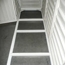 Casetta da Giardino Porta Attrezzi 320x81x233 cm in PVC Avorio