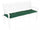 Cuscino Poly180 Verde Scuro per Panca 3 Posti in Tessuto per Esterno