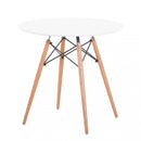 Tavolo Moritz Ø80x75 h cm in Legno Marrone