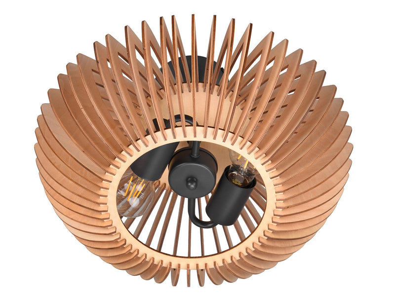 Plafoniera da Interno Attacco E27 in Metallo Antracite