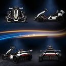 Go Kart Elettrico per Bambini 24V con Seggiolino Regolabile Bianco