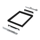 Kit Cassetto Portascarpe e Telaio per Armadio 800 mm in Alluminio e Plastica Emuca Nero