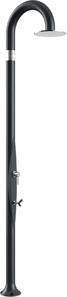 sconto Doccia da Esterno Giardino Miscelatore e Lavapiedi Arkema Funny Yin Grigio Antracite