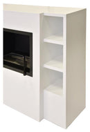 Camino a Bioetanolo da Pavimento 110x95 cm Menzi Trudi Bianco