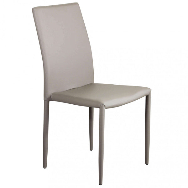 Sedia Cammie 41x50x91 h cm in Similpelle Tortora prezzo