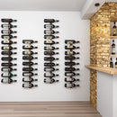 Cantinetta da Parete per 12 Bottiglie di Vino Stile Industriale 31,5x26,5x8,3 cm in Ferro Nero      