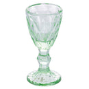 Set 6 Tazzine per Liquori Liquorini Prisma Greenery in Vetro VdE Tivoli 1996 Verde