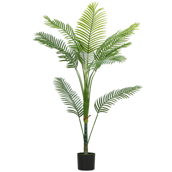 Pianta Artificiale Areca Alta 150 cm per Interni con Vaso in PE Verde prezzo