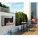 Camino a Bioetanolo da Parete 90x40 cm Flig Huston 2 Cube