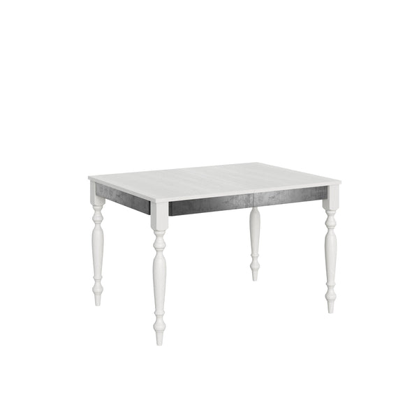 Tavolo Allungabile 120-224x90x80 cm Romagna Iron Bianco Frassino prezzo