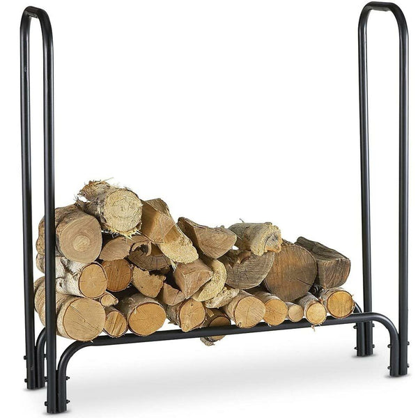 Portalegna Supporto Metallo Porta Legna Interno Legnaia Camino Stufa 120x120x35 sconto