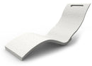 Lettino Chaise Longue da Esterno Giardino Seduta a Terra Arkema Serendipity Bianca