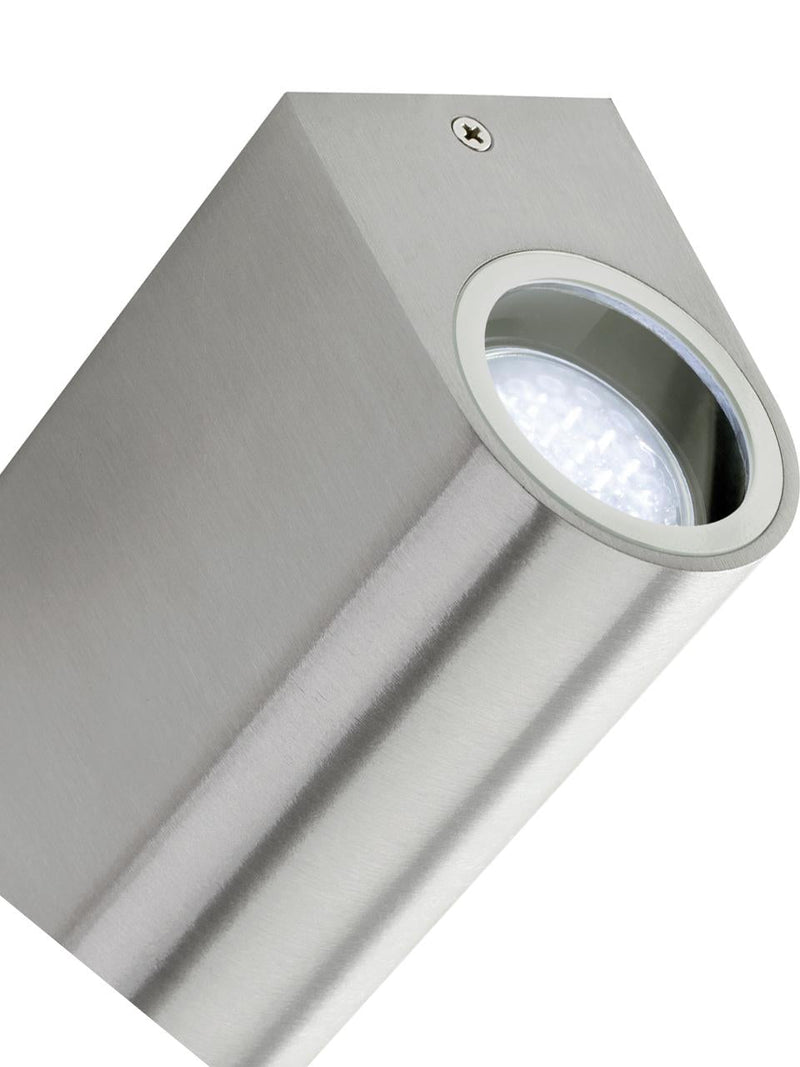 Applique da Esterno 2 Luci Gu10 in Alluminio Sovil Grigio