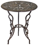 Set Tavolo e 2 Sedie da Giardino in Alluminio Verona Bronzo