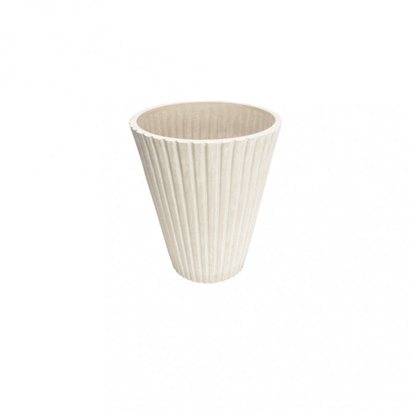 Vaso Piccolo Iris Ø19x22 cm in Fibra sintetica Bianco prezzo