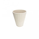 Vaso Piccolo Iris Ø19x22 cm in Fibra sintetica Bianco
