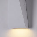 Lampada da parete Outdoor in Metallo Times Square Bianco