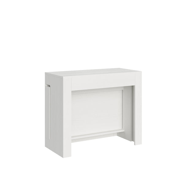 acquista Consolle Tavolo Allungabile 90-302x42x75 cm Evolve Bianco Frassino