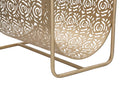 Porta Giornali Glam Rose 37x22x44,5 cm in Ferro Oro