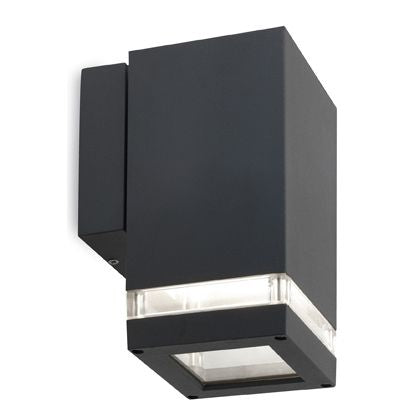 acquista Lampada Applique 1 Luce Quadrato Colore Grigio per Esterno Linea Stage Livos
