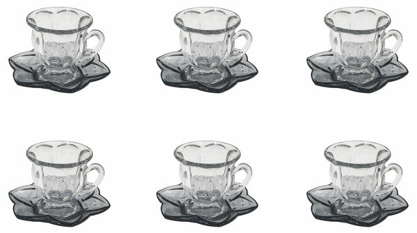 prezzo Set 6 Tazzine da Caffè Ø7x7 cm in Vetro Villa d'Este Home Tivoli Glass Trasparenti