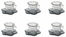 Set 6 Tazzine da Caffè Ø7x7 cm in Vetro Villa d'Este Home Tivoli Glass Trasparenti