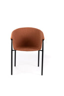 Set 4 Sedie 58x56xH79 cm in Tessuto Nari Ruggine