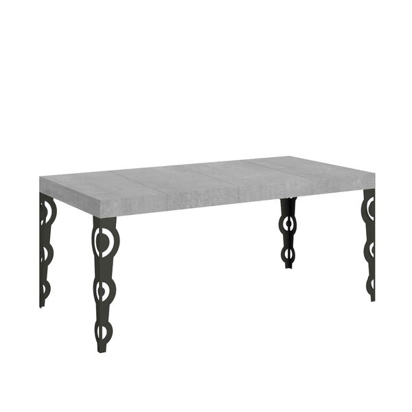 acquista Tavolo Allungabile 90/246x90x77 cm Karamay Premium Cemento