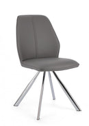 Set 4 Sedie 44x62x88h cm Maxwell Pu Grigio 