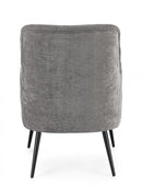 Poltrona Soggiorno 60x67x79 cm Adeline in Tessuto Frost