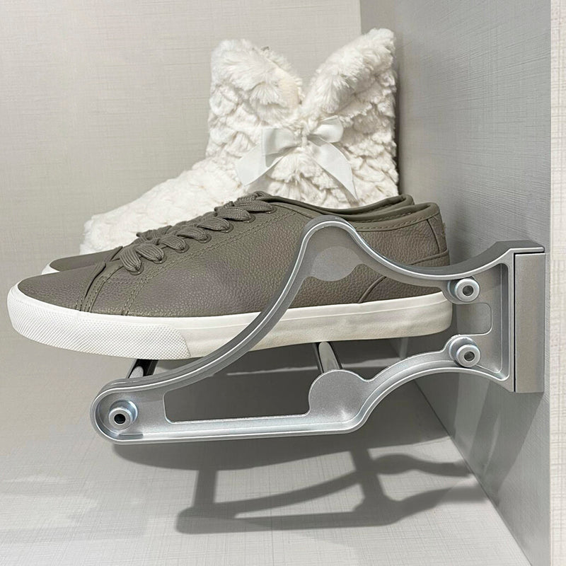 Porta Scarpe Self per Interno Armadio Imballo 1 Pezzo Verniciato Alluminio Acciaio e Emuca