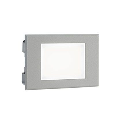 prezzo Lampada Segna Passo Rettangolare da Incasso a Parete a LED 3W 3000K Sovil Alluminio
