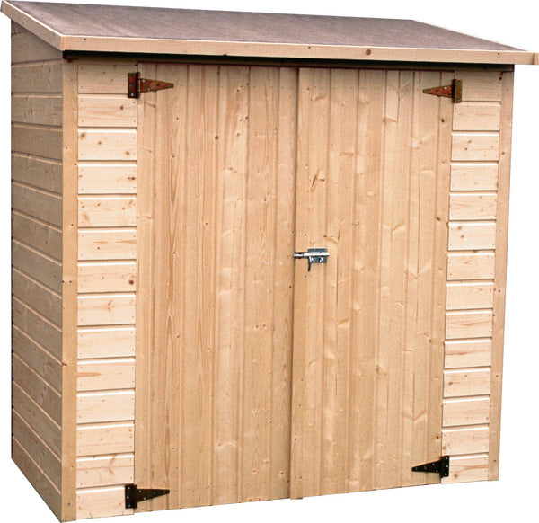 Casetta Box da Giardino per Attrezzi 1,82x0,91m con Pavimento in Legno Abete 12mm Albecour acquista