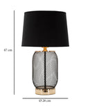 Lampada da Tavolo Chaine Ø 28x47 cm in Ferro 