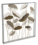 Pannello Lotus Square 100x8x100 cm in Ferro