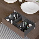 Contenitori Organizer Cassetti da Bagno 10 Cubi in Tecnoplastica Emuca Tidy Grigio Antracite