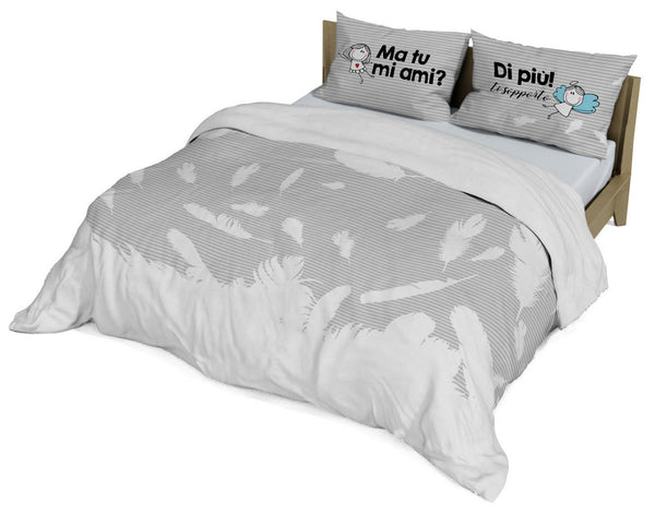 Copripiumino Matrimoniale con Federa Stampato Shine 16 sconto