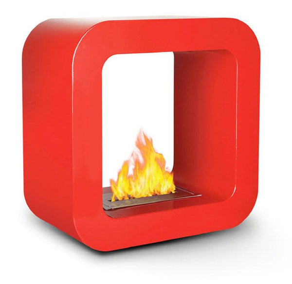 Camino a Bioetanolo da Tavolo 42x23x42 cm Bruxelles Rosso prezzo