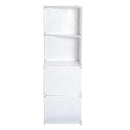 Armadio Guardaroba Modulare 10 Cubi Bianco 111x47x145 cm 