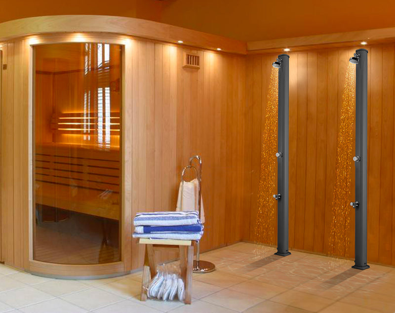 Doccia da Giardino Miscelatore e Lavapiedi Arkema Jolly S Grigio Antracite