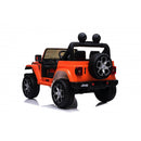 Macchina Elettrica per Bambini Fuoristrada Jeep Wrangler Rubicon 12V con Telecomando Arancione