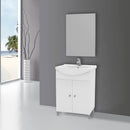 Mobile bagno Scanno 65 bianco lucido con specchio