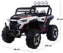 Macchina Elettrica per Bambini 12V Fuoristrada 4x4 Kidfun Cross Country Bianca