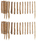 Recinzione Bordura Nocciolo 2 Pezzi 200x50 cm in Rotolo Naturale