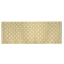 Tappeto Bagno Design Rombi 50x150 cm in Cotone Crema