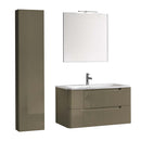 Mobile da Bagno sospeso Palma 01 Grigio Beige Laccato TFT