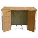 Casetta Box da Giardino 326x240x235 cm in PVC Grigio Chiaro/Marrone