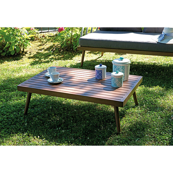 Set da Giardino in Alluminio e Corda Vorghini Imperia Legno e Grigio sconto